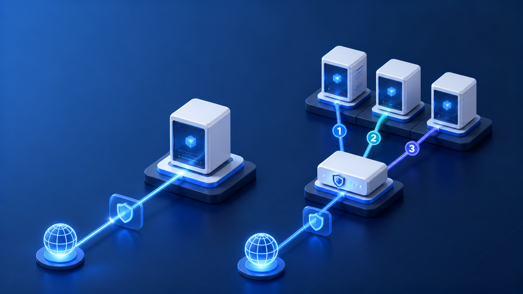 Ilustrasi perbedaan VPS biasa dan NAT VPS